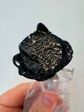Cast of the beautiful Ohio button meteorite. (Wadsworth)